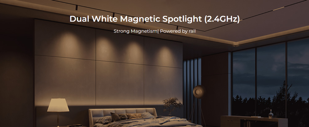 MS2-06B-RF 2.4GHz Dual White Magnetic Spotlight
